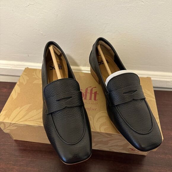 Sofft Black Leather Slip-On Loafers size 7, women’s - Picture 4 of 10